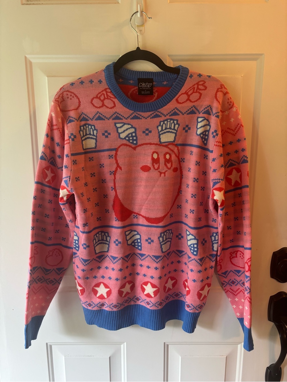 Pink & Blue Knit Sweater - Men